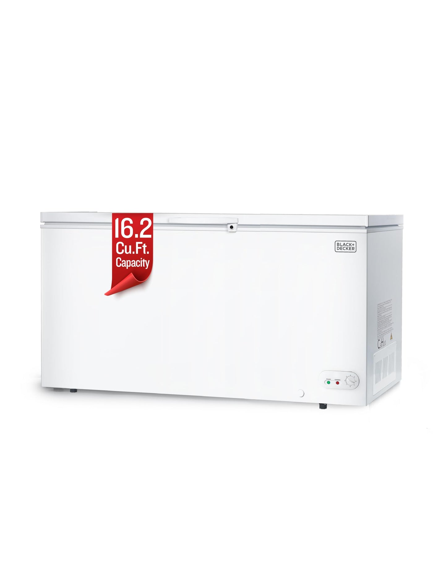 BLACK+DECKER 19.8 Cu. Ft. Chest Freezer, Deep Freezer with Top Opening, Freezer Chest with 2 Removable Storage Baskets, Mechanical Temperature Control, Manual Defrost, R600a Refrigerant,BCF1980E,White