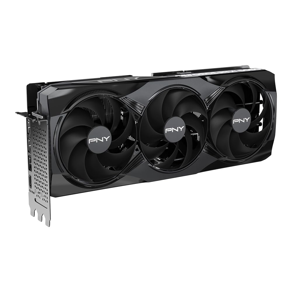 PNY NVIDIA GeForce RTX™ 5080 OC Triple Fan, Graphics Card (16GB GDDR7, 256-bit, Boost Speed: 2730 MHz, PCIe® 5.0, HDMI®/DP 2.1, 2.99-Slot, NVIDIA Blackwell Architecture, DLSS 4)