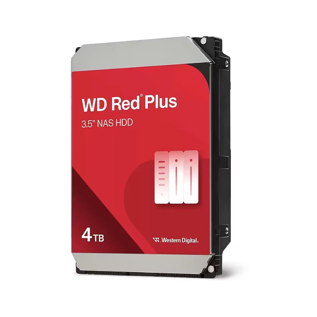 Western Digital 8TB WD Red Plus NAS Internal Hard Drive HDD - 5640 RPM, SATA 6 Gb/s, CMR, 256 MB Cache, 3.5" - WD80EFPX