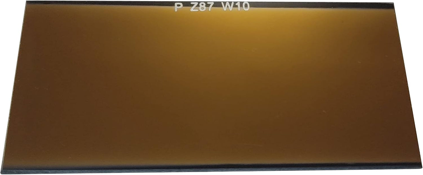 Best Welds Hardened Glass Gold Replacement Welding Lens – Advanced Passive Filter Plate 2" x 4-1/4" – Shade 9, 10, 11 & 12