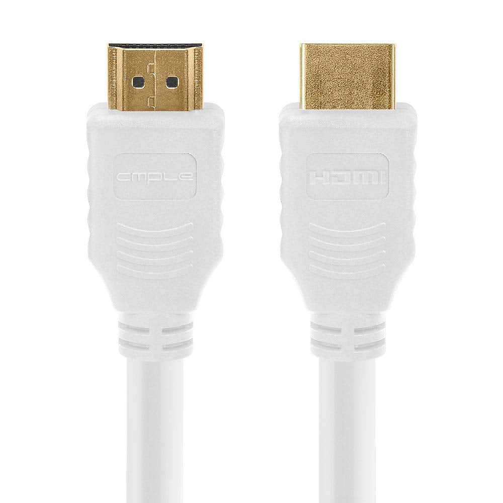 Cmple - HDMI Cable 10FT High Speed HDTV Ultra-HD (UHD) 3D, 4K @60Hz, 18Gbps 28AWG HDMI Cord Audio Return 10 Feet Purple