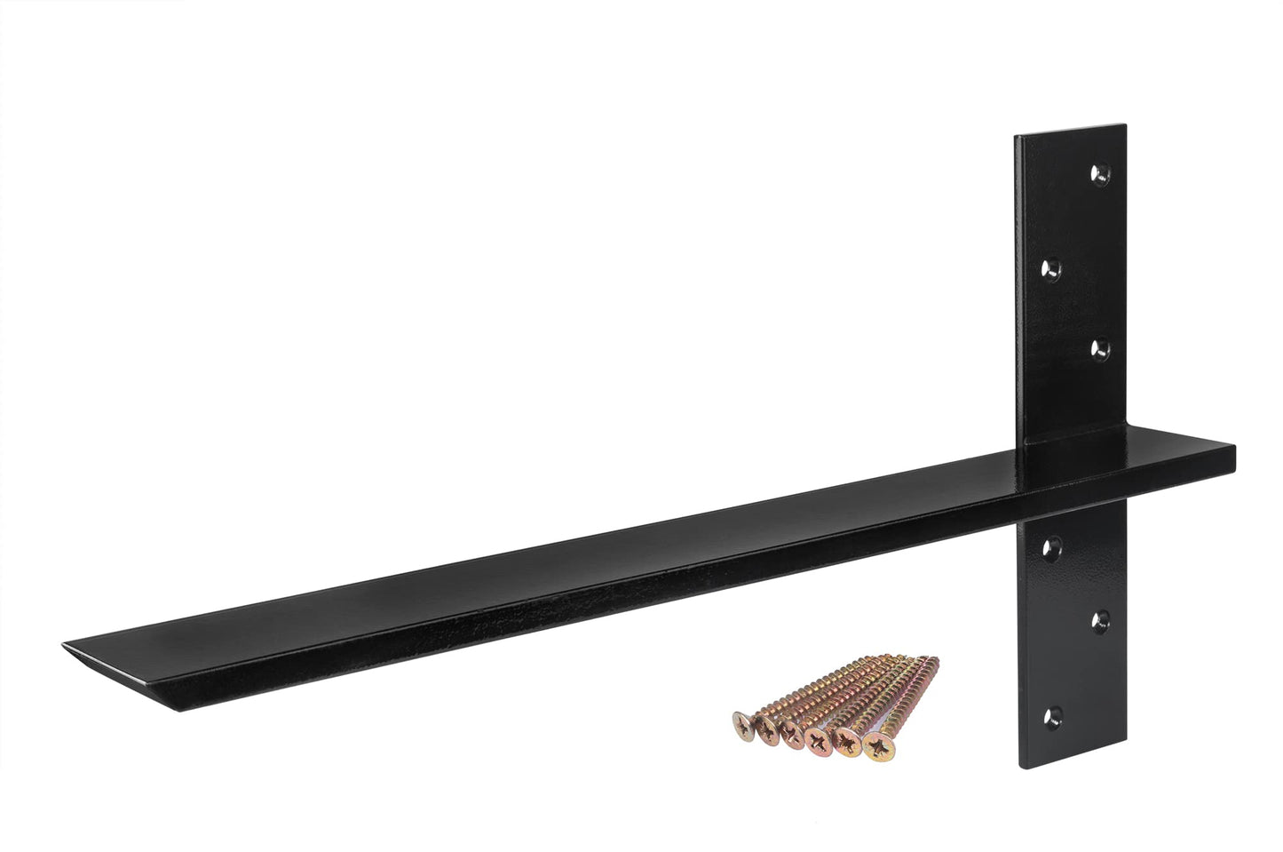 （2-Pack） Free Hanging T Shelf Bracket, Solid Heavy Duty Steel Knee Wall Hidden Granite Countertop Support Floating Bracket Hardware, Universal ,12 Inch , DIY Projects , Screws Included