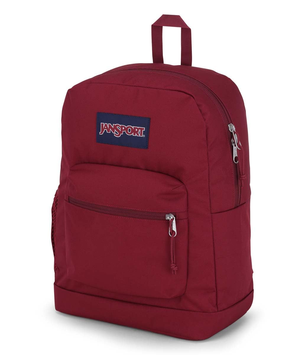 JanSport Cross Town Plus Backpack - Large Main Compartment, Side Water Bottle Pocket, 15-Inch Padded Laptop Sleeve - Black