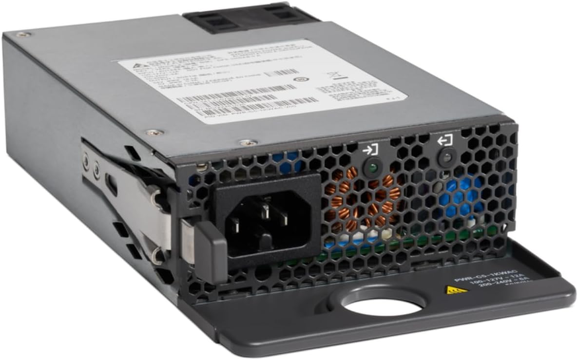 Cisco PWR-C5-1KWAC 1000W Power Supply 80 Plus Platinum for Catalyst 9200 Series (Renewed)