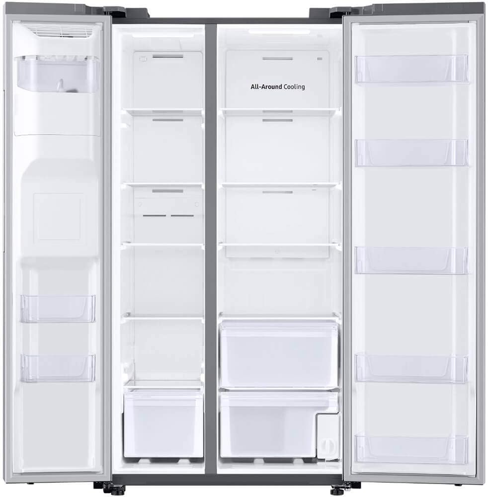 Samsung 27.4 cu. ft. Large Capacity Side-By-Side Refrigerator, Stainless Steel, RS27T5200SR/AA