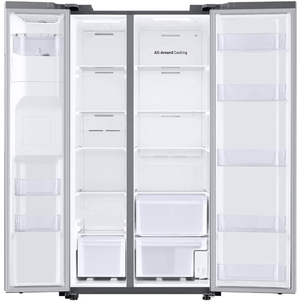Samsung 27.4 cu. ft. Large Capacity Side-By-Side Refrigerator, Stainless Steel, RS27T5200SR/AA