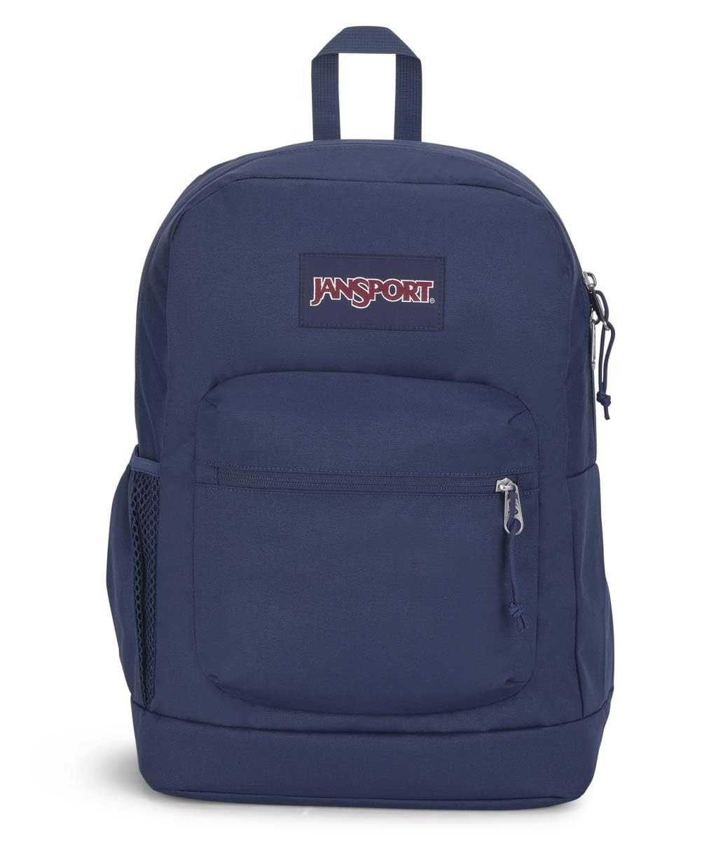 JanSport Cross Town Plus Backpack - Large Main Compartment, Side Water Bottle Pocket, 15-Inch Padded Laptop Sleeve - Black