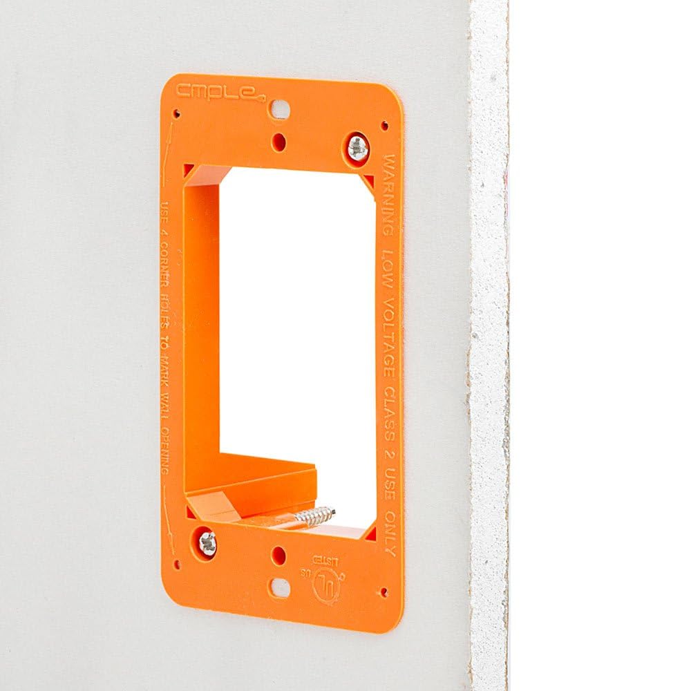 Cmple - Low Voltage Mounting Bracket 2 Gang Multipurpose Drywall Mounting Wall Plate Bracket – Dual Gang