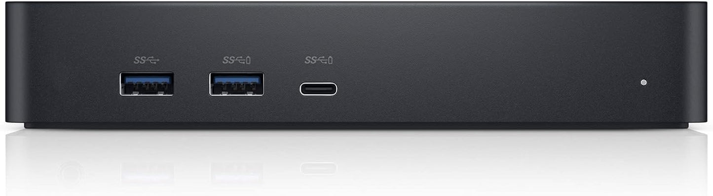 Dell Universal Dock - D6000S, Equipped with USB-C/USB-A PowerShare Options, Connect Upto Three 4K Displays, LED Indicator, Black