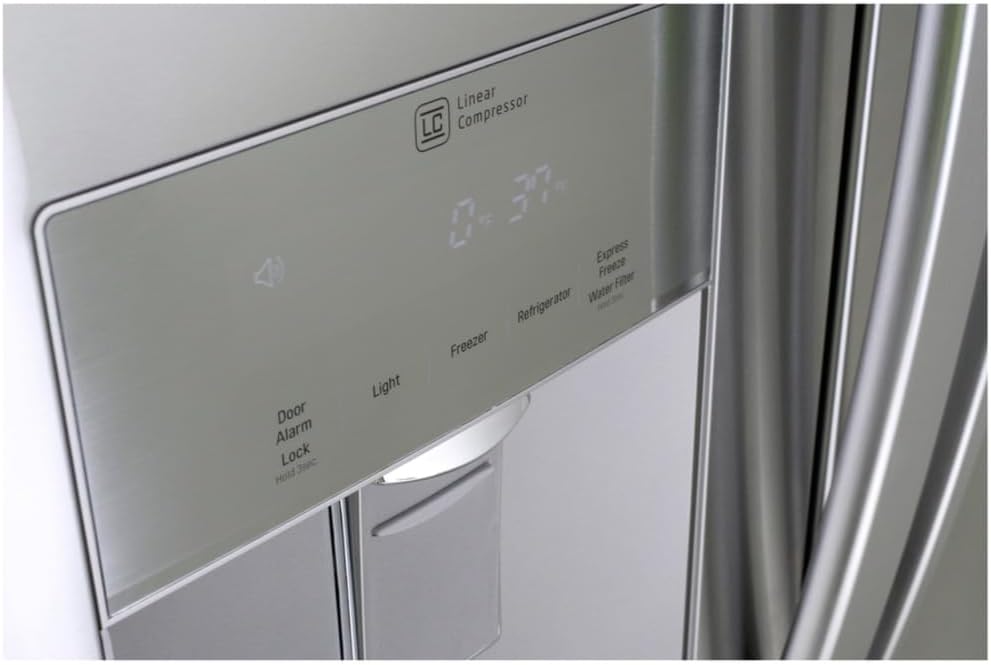 LG LFDS22520S - Refrigerator/Freezer - French Door Bottom Freezer with Water Dispenser - Stainless Steel