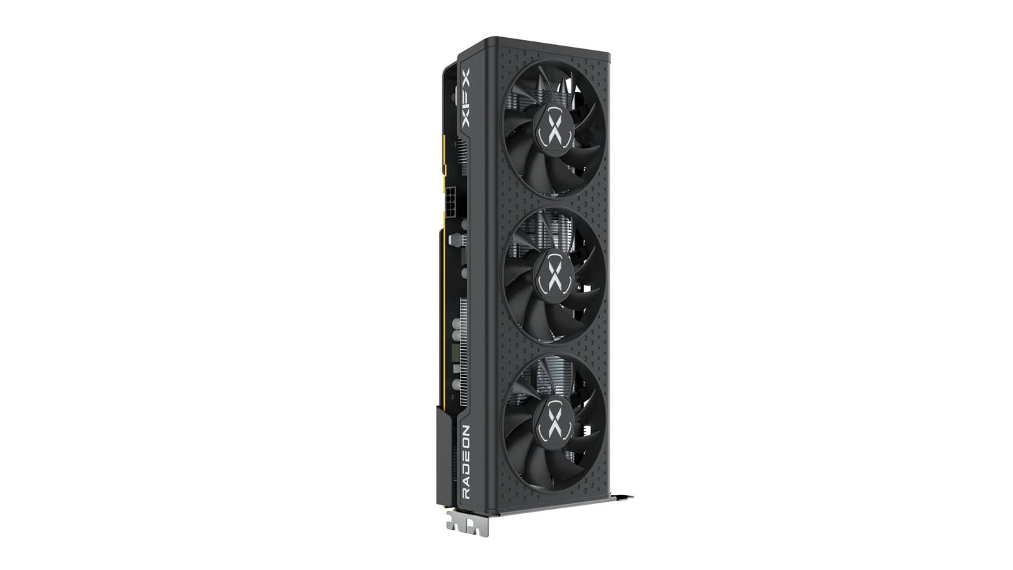 XFX Quicksilver AMD Radeon RX 9070XT Gaming Edition with 16GB GDDR6 HDMI 3xDP, RDNA 4 RX-97TQICKBA, Graphics Card, Compatible with Desktop PCs