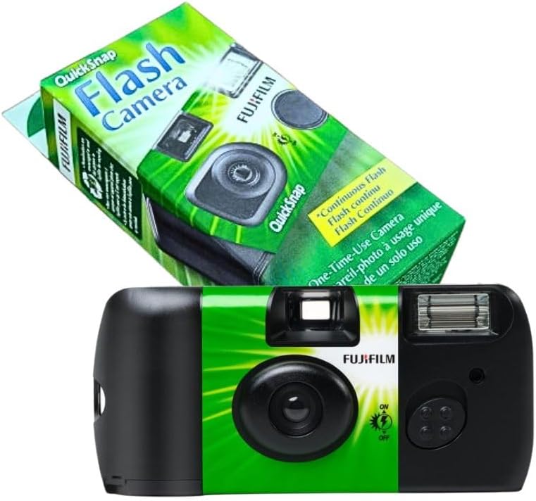 Fujifilm QuickSnap Flash 400 One Time Use 35mm Camera with, 27 Exposures, 4-Pack
