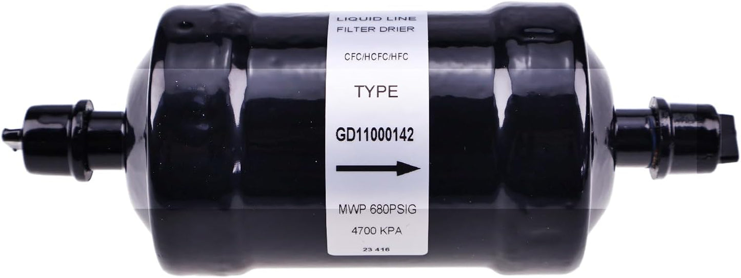 3/8'' Liquid Line Filter Drier Heat Pump SDML-083S for HFC CFC HCFC Straight Cool Refrigerant Air Conditioner From 1 to 5 Tons R404A R134A R22 R410A with 083S ODF Solder Connection