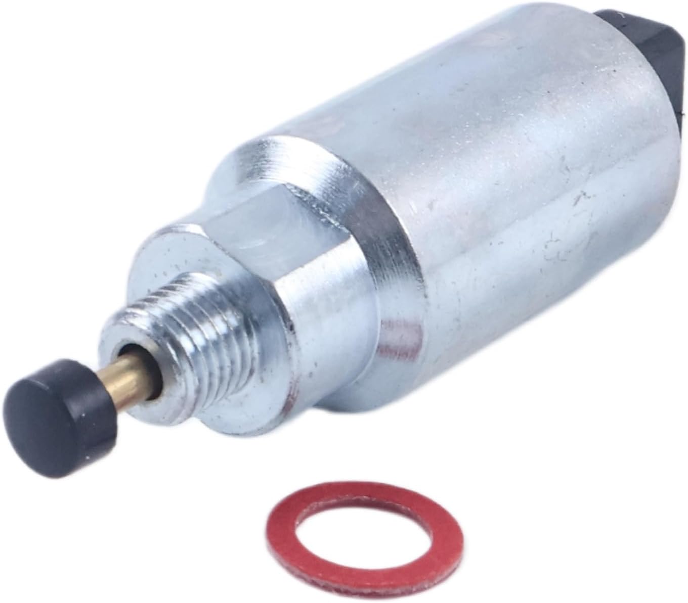 Carburetor Fuel Solenoid 699915 695423 for Briggs & Stratton Nikki Carb | with Rubber Tip; for 695423 699878 794572 799727 799728 796109 499161 496592 498231 Carburetors