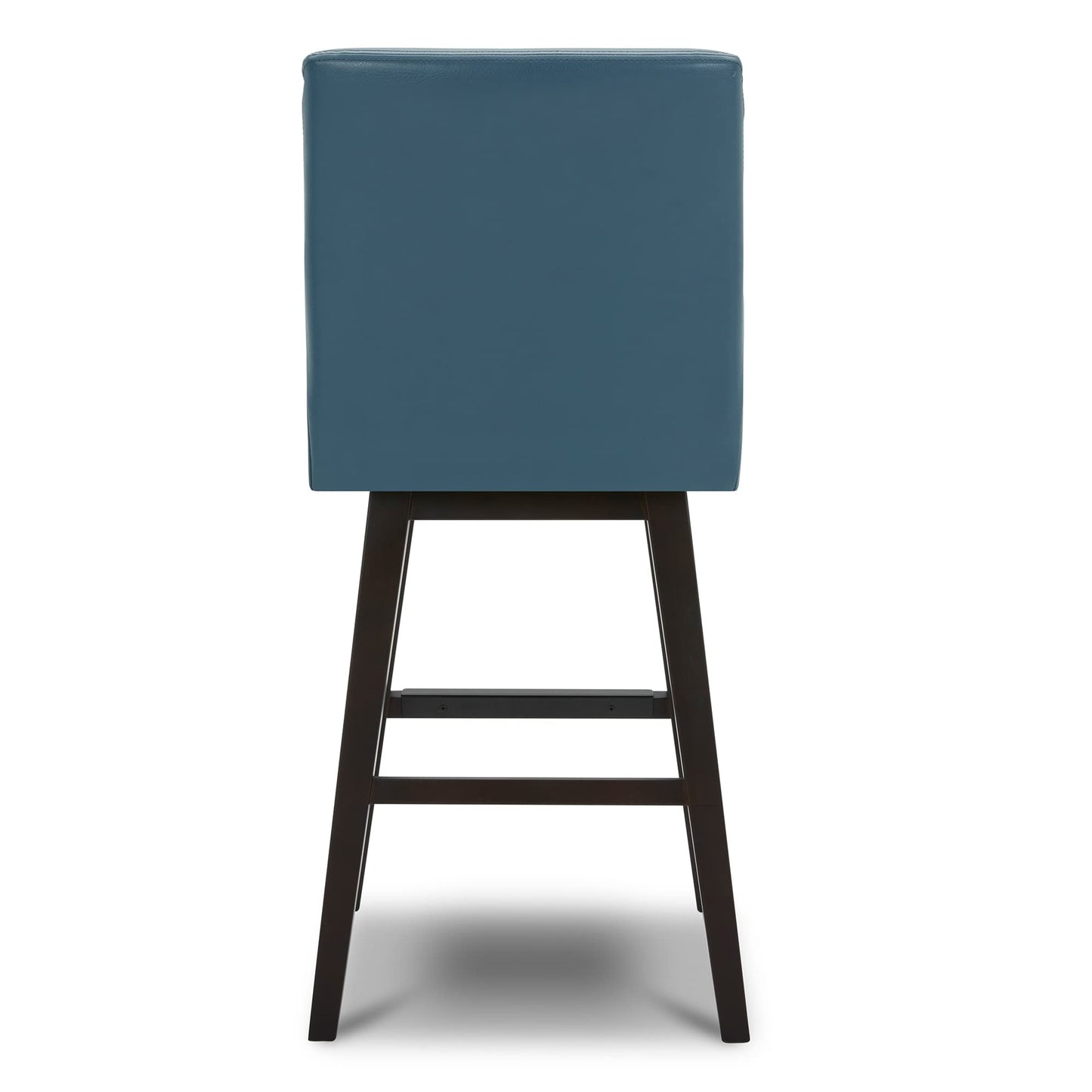 CHITA Bar Height Swivel Barstool with Back Set of 2, FSC Certified Upholstered Bar Stool, 30.7" H Seat Height, Fabric in Ivory
