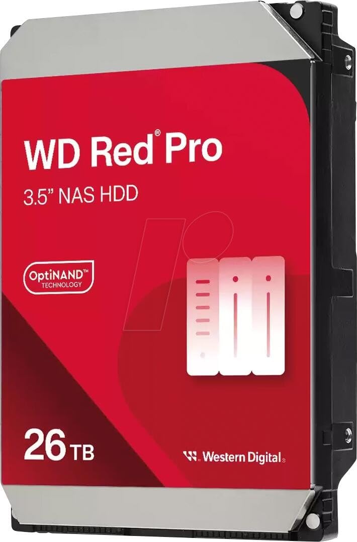 Western Digital 8TB WD Red Plus NAS Internal Hard Drive HDD - 5640 RPM, SATA 6 Gb/s, CMR, 256 MB Cache, 3.5" - WD80EFPX