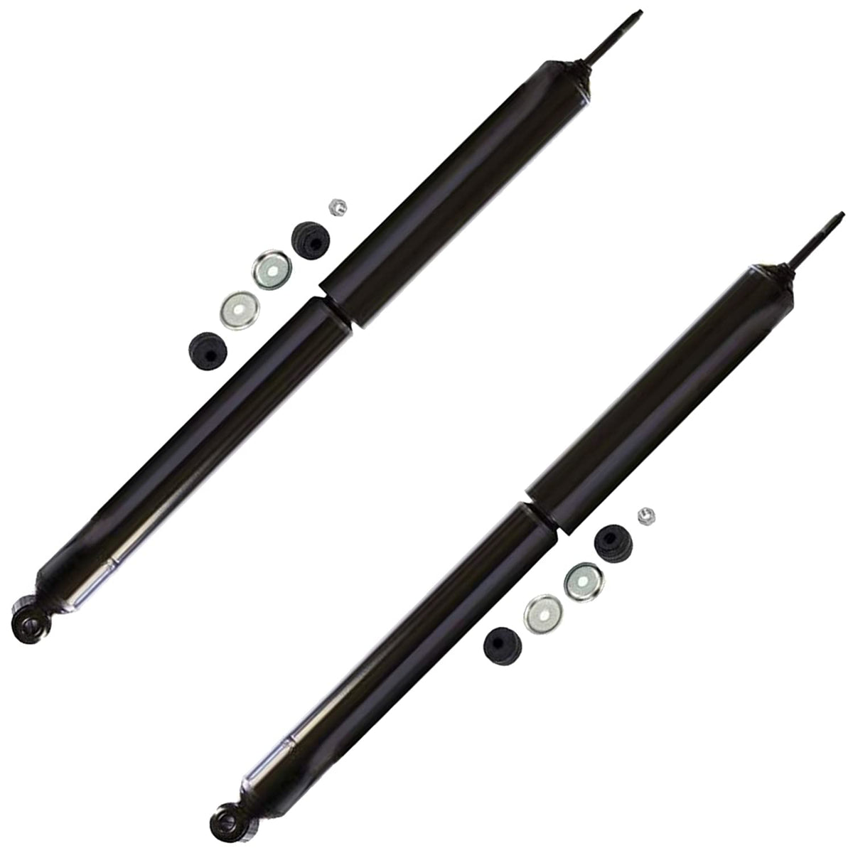 Detroit Axle - Rear Shock Absorbers for 2007-2024 Chevrolet Silverado 1500 | GMC Sierra 1500, 2pc Rear Shock Absorbers Assembly Pair Replacement