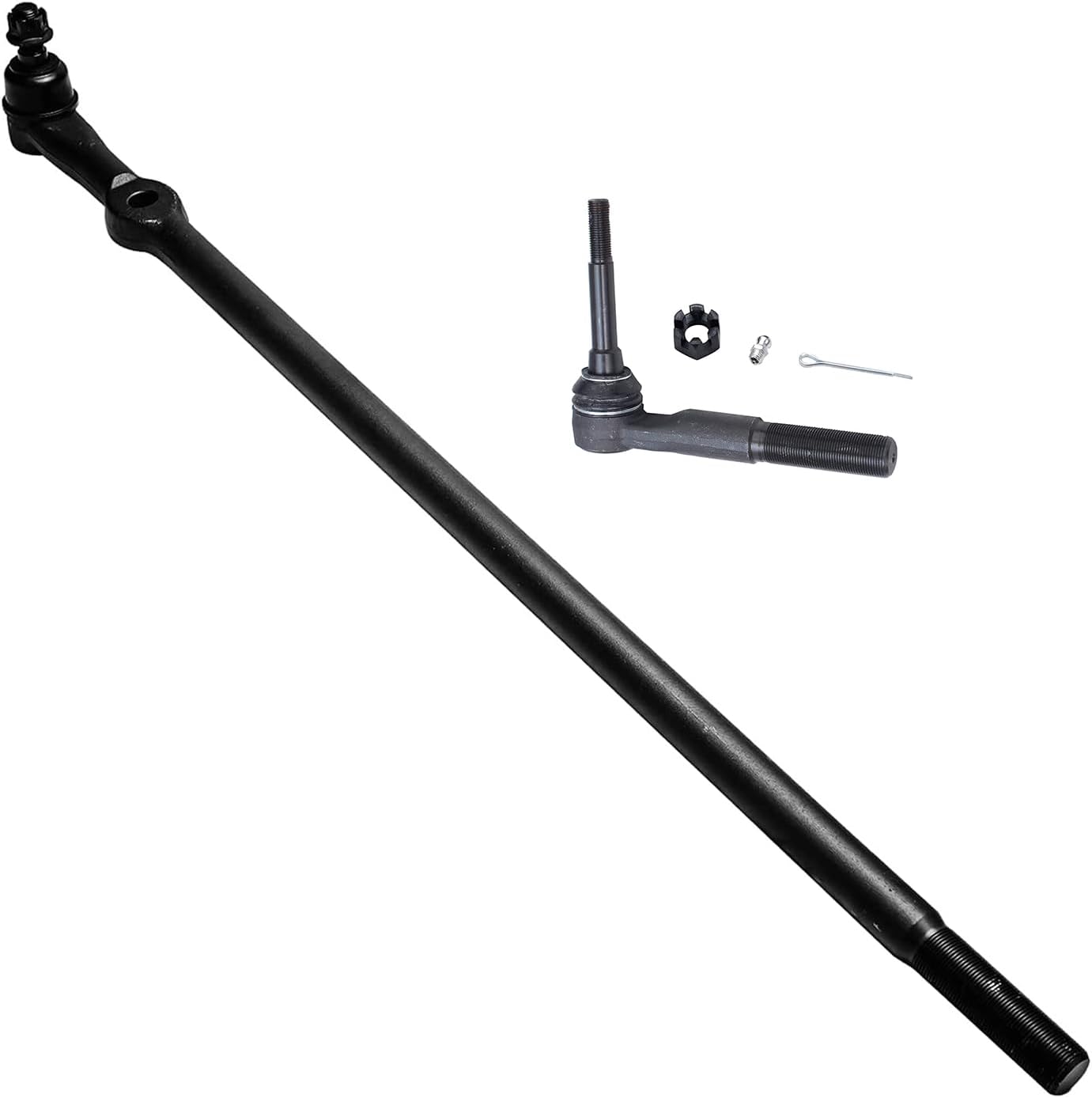 Detroit Axle - 4WD Front 9pc Suspension Kit for 05-16 Ford F-250 F-350 Super Duty 4 Ball Joints 2 Outer Tie Rods 1 Outer Steering Tie Rod at Pitman Arm 1 Adjustment Sleeve 1 Center Link Replacement