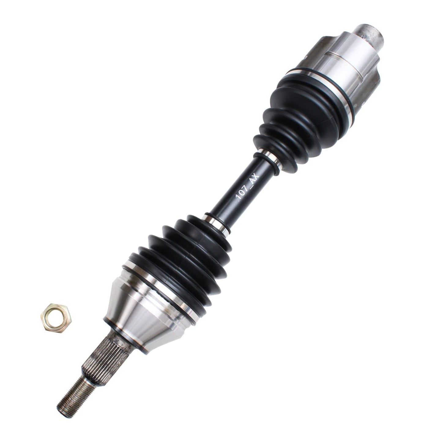 Detroit Axle - 4WD 2 Front CV Axle Shafts for 2007-2020 Chevy Silverado 1500 GMC Sierra Suburban Yukon XL 1500 Tahoe Avalanche Escalade ESV EXT 6 Lugs CV Axle Shafts Assembly Pair Replacement
