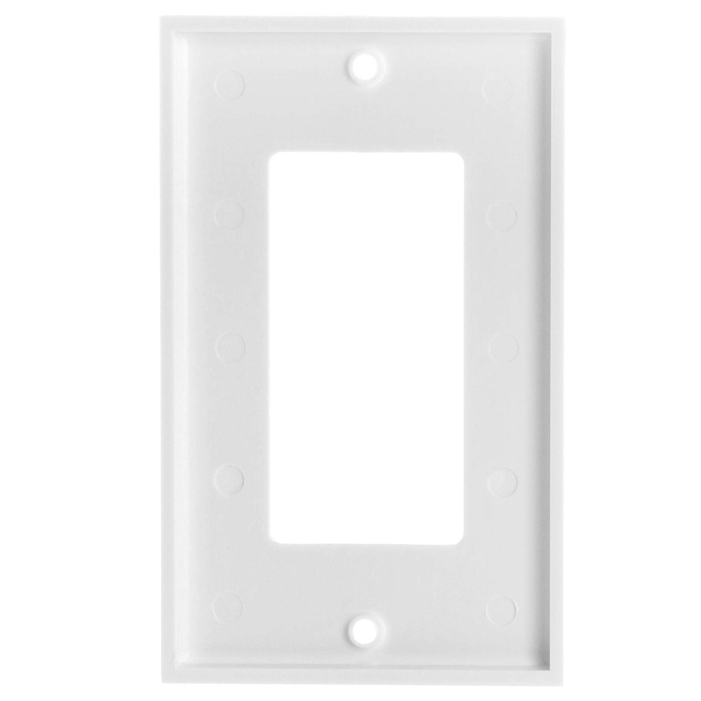 Cmple - Decorator Wall Plate Insert 1-Gang Decorative Single Gang Faceplate Standard Jack Wall Plate Keystone - 3-Port