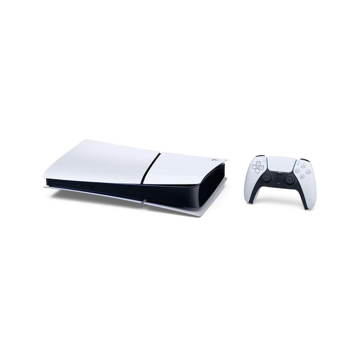PlayStation 5 Slim Digital with 1TB SSD Storage, Wireless Dualsense Controller - PS5 Gaming System, White [video game] (Renewed) [video game]