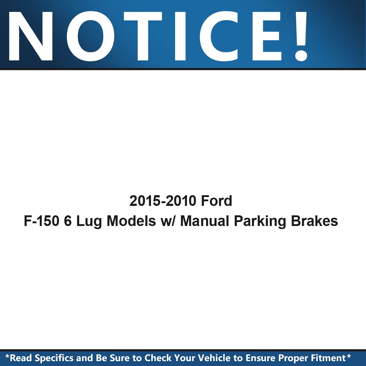 Detroit Axle - Rear Brake Kit for 2012 2013 2014 2015 2016 2017 2018 2019 2020 Ford F-150 [w/Manual Parking Brake] Disc Brake Rotors Ceramic Brakes Pads: 13.70" inch Rotor