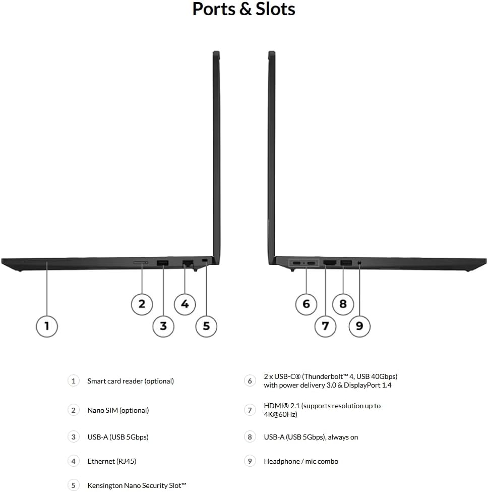 Lenovo ThinkPad P16s Gen 4 Laptop with AMD Ryzen AI 7 PRO 350 Processor and Copilot +, OLED 16” WQUXGA Touchscreen Display, 32GB DDR5-5600MT of Memory, 1TB SSD, 5MP RGB+IR Cam, Wi-Fi 7, and Win 11 Pro