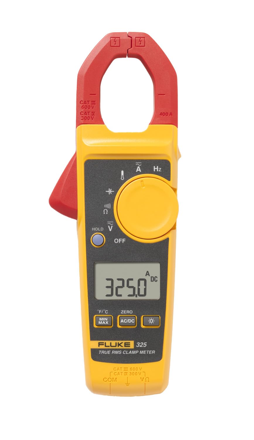 Fluke 325 True-RMS Clamp Meter with Frequency, Temperature & Capacitance Measurements | Frequency Measurements, Temperature Measurements, Capacitance Measurements