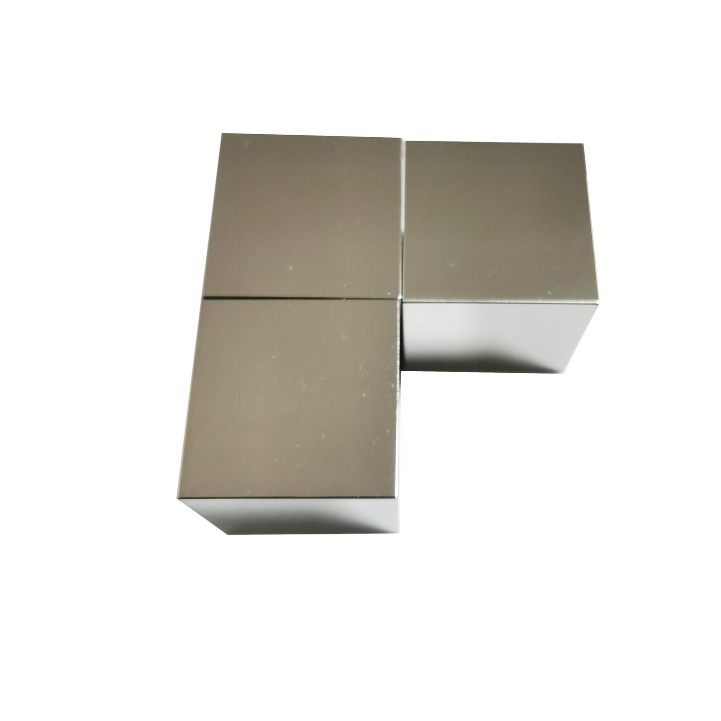 Scientific Metal Sample Block, Mirror Polished, No Engraving, R0.5 Chamfered Edges, Multiple Sizes & Alloys (GR1 (99.7 Titanium), 1.5inch Cube)