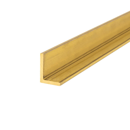 385 Bronze Angle, Unpolished (Mill) Finish, Extruded, H02 Temper, ASTM B455, Equal Leg Length, Squared Corners, 2-1/2" Leg Lengths, 1/8" Wall Thickness, 36" Length