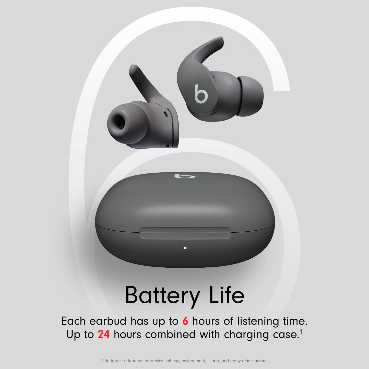 Beats Fit Pro (1st Gen) - True Wireless Noise Cancelling Earbuds - Active Noise Cancelling - Sweat Resistant Earphones, Compatible with Apple & Android, Class 1 Bluetooth® - Sage Gray