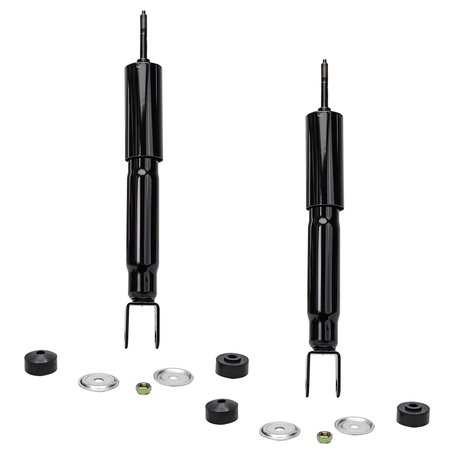 Detroit Axle - Rear Shock Absorbers for 2007-2024 Chevrolet Silverado 1500 | GMC Sierra 1500, 2pc Rear Shock Absorbers Assembly Pair Replacement