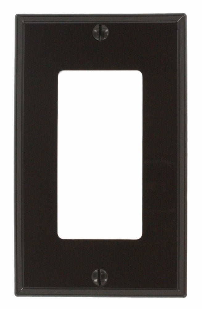 Leviton 1-Gang Decora/GFCI Device Wallplate, Standard Size, Thermoplastic Nylon, Device Mount, 80401-NGY, Gray