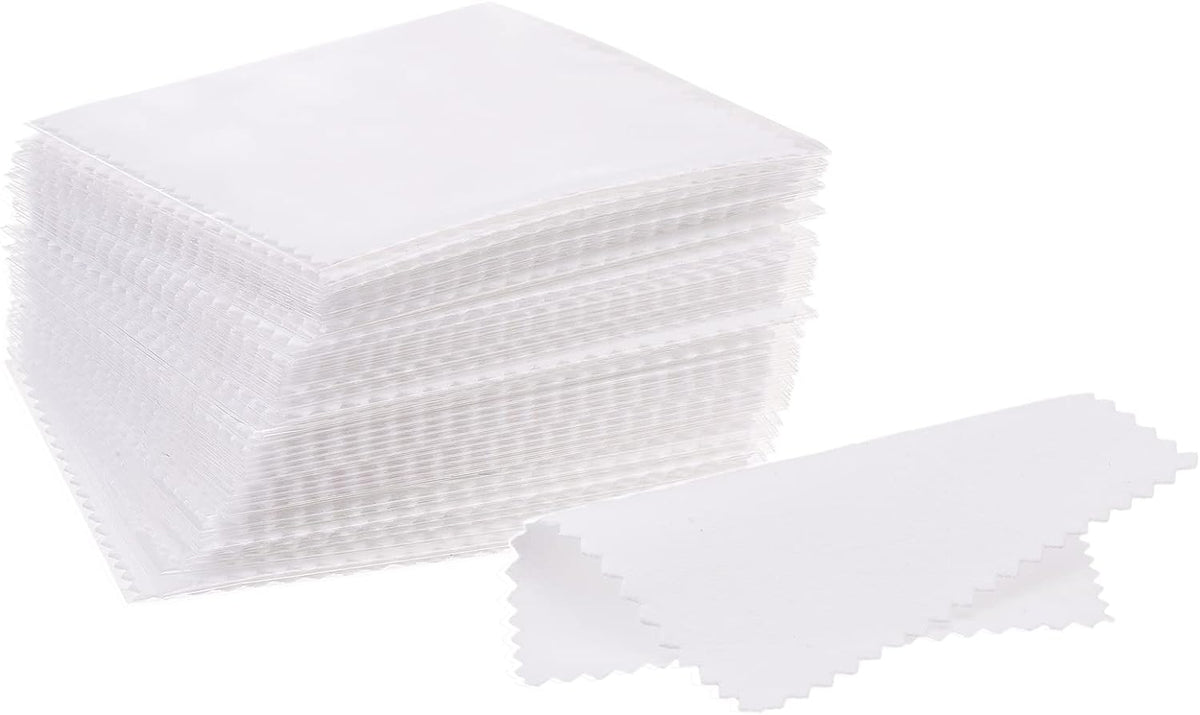 JSP Jewelers Polishing Cloth Wipes – 32-Pack, 3.1'' Square, Lint-Free for Gold, Silver, Brass & More