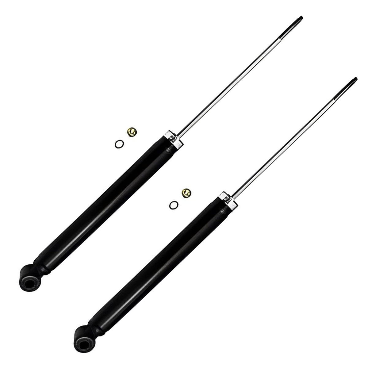 Detroit Axle - Rear Shock Absorbers for 2007-2024 Chevrolet Silverado 1500 | GMC Sierra 1500, 2pc Rear Shock Absorbers Assembly Pair Replacement