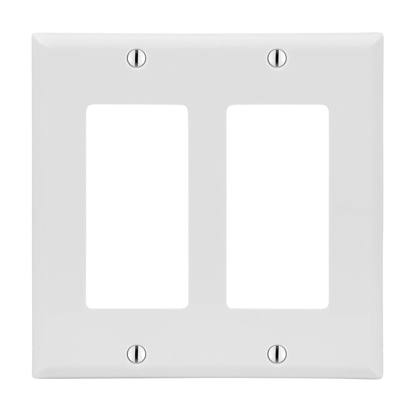 Cmple - Decorator Wall Plate Insert 1-Gang Decorative Single Gang Faceplate Standard Jack Wall Plate Keystone - 3-Port