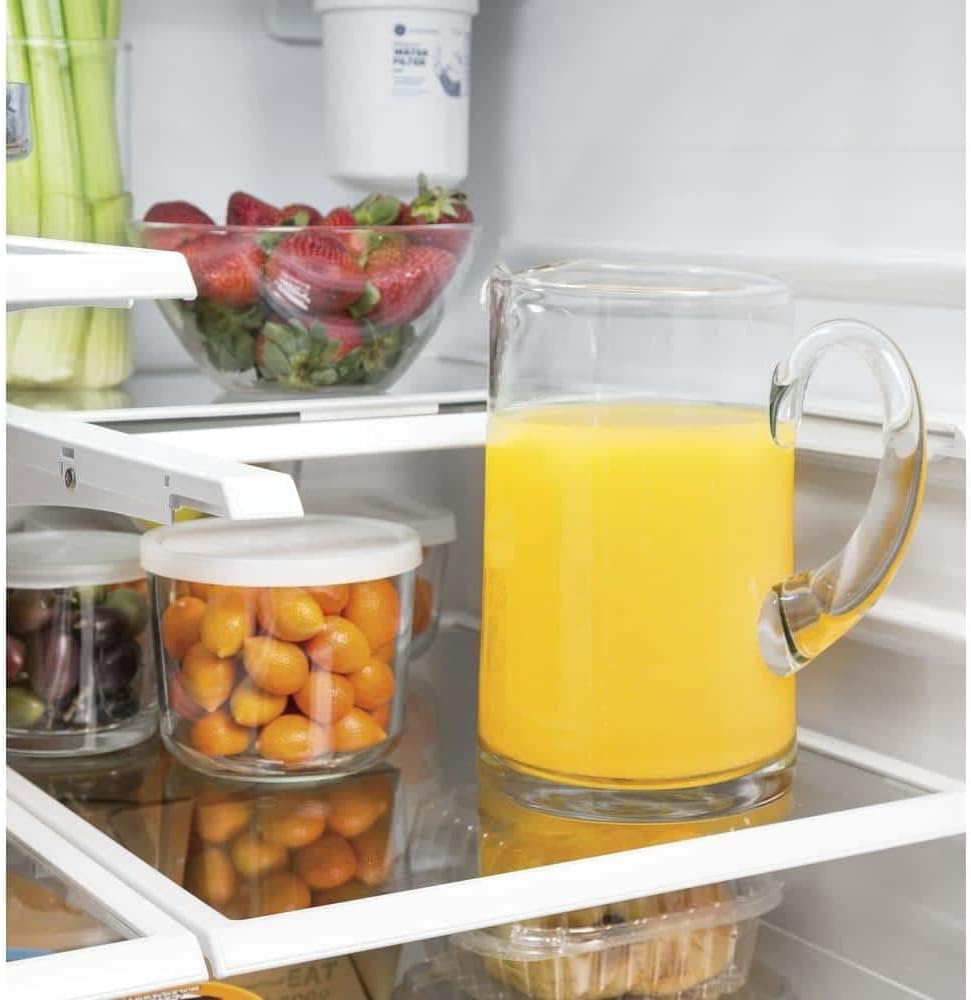 GE 24.7 Cu. Ft. French Door Refrigerator with Internal Water Dispenser – Black (Model GNE25JGKBB)