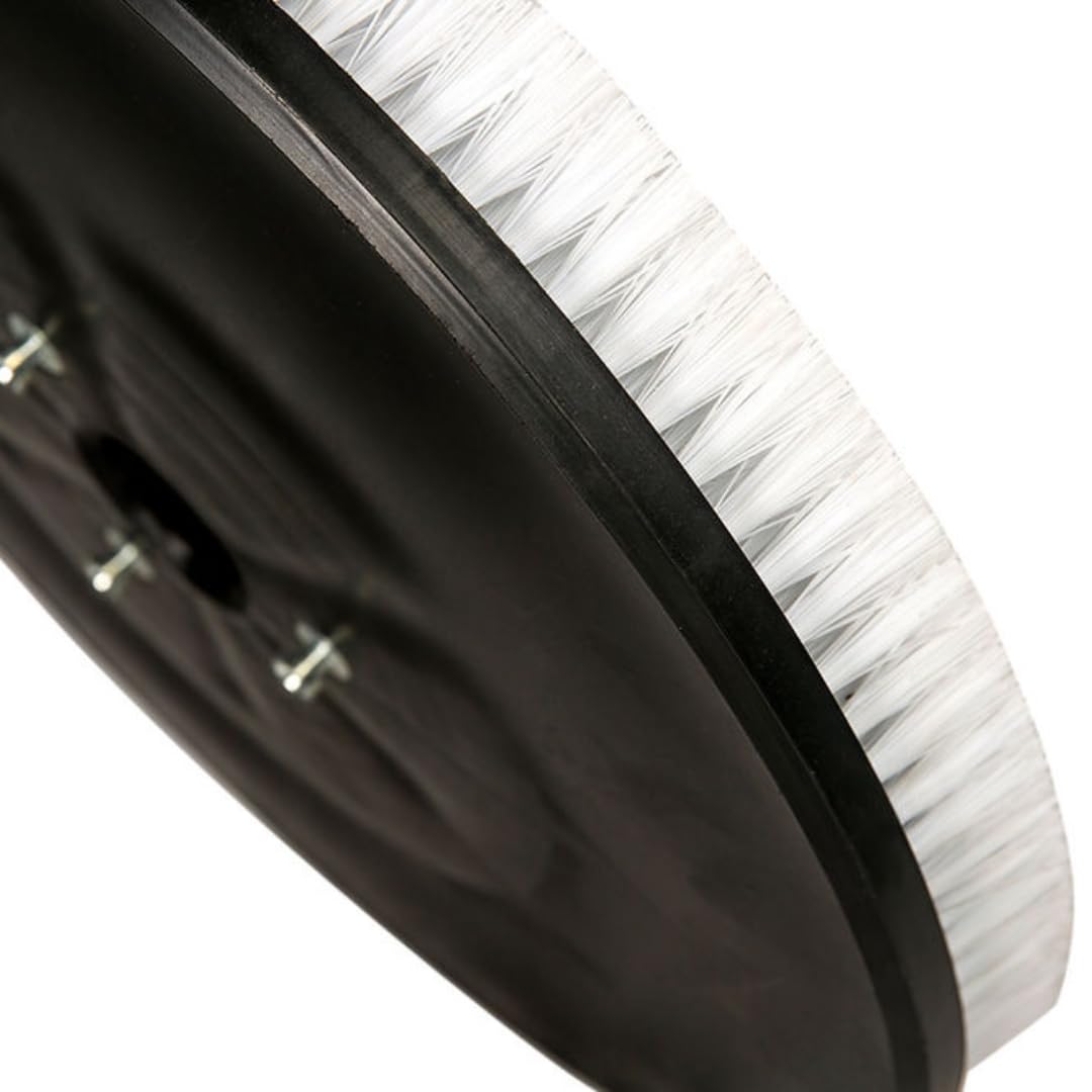 SUNMAX 22" Ceramic Tile & Grout Floor Scrubbing Brush with Clutch Plate, Nylon Bristles, Fits RT50, RT50D and RT70 Floor Scrubber Machines (Black)