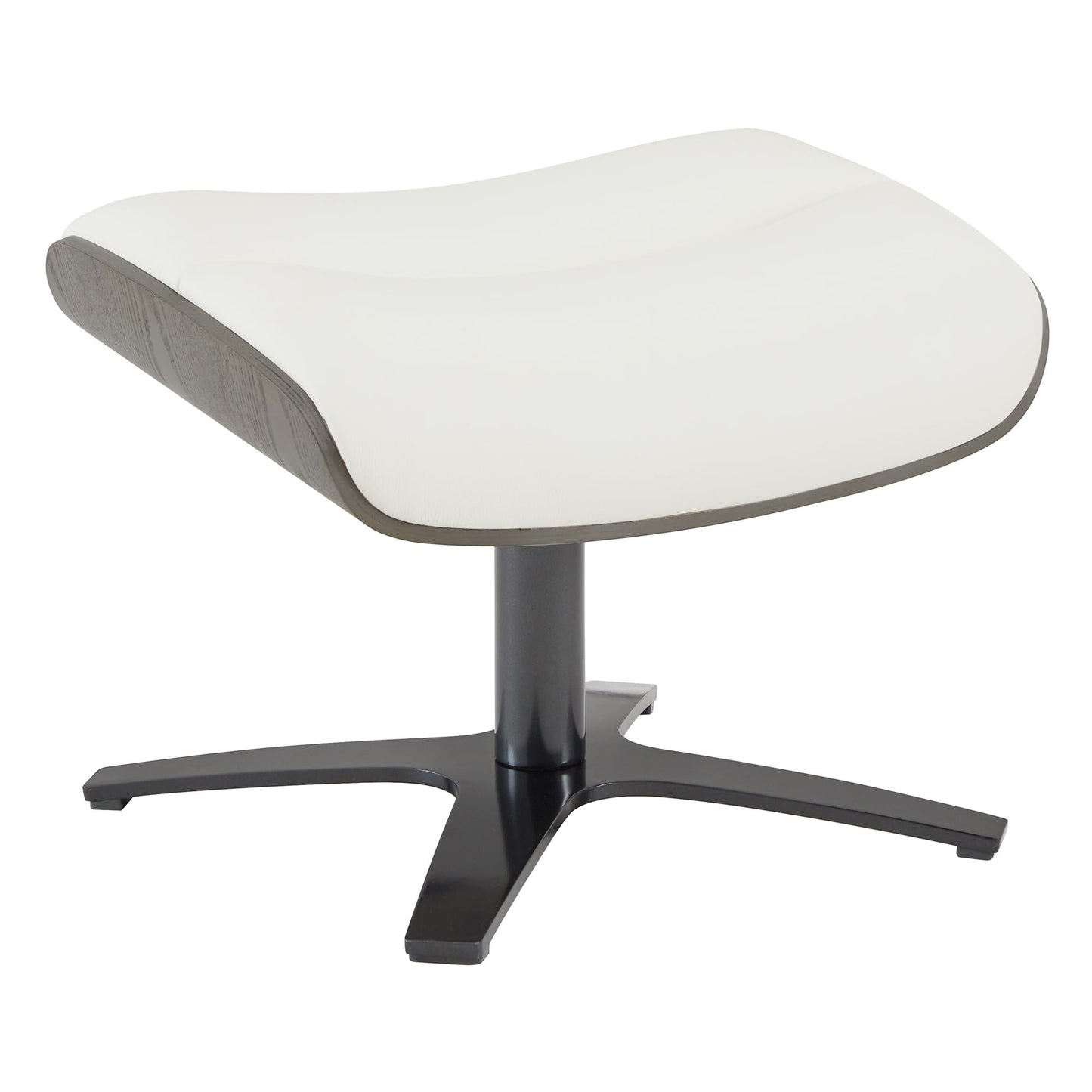 CHITA Genuine Leather Reclining Swivel Chair with Adjustable Headrest and Ottoman for Living Room, Office, Saddle