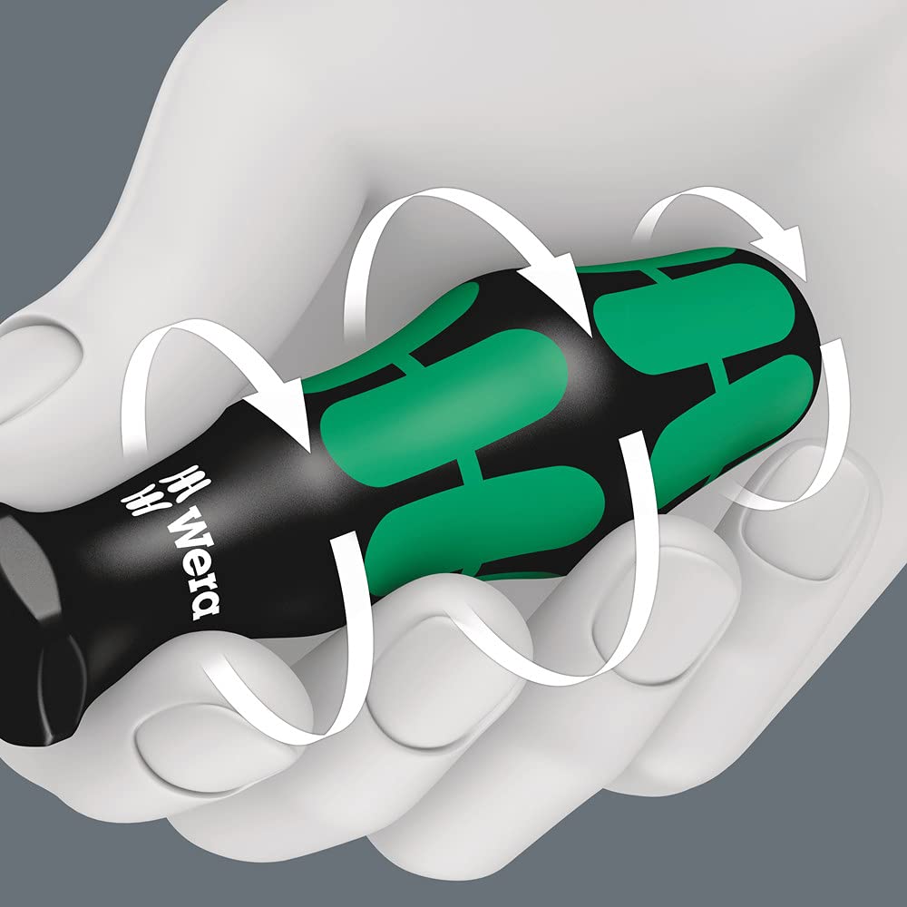 WERA 05105650001 334/6 Rack Screwdriver Set Kraftform Plus Lasertip and Rack, 6 Pieces