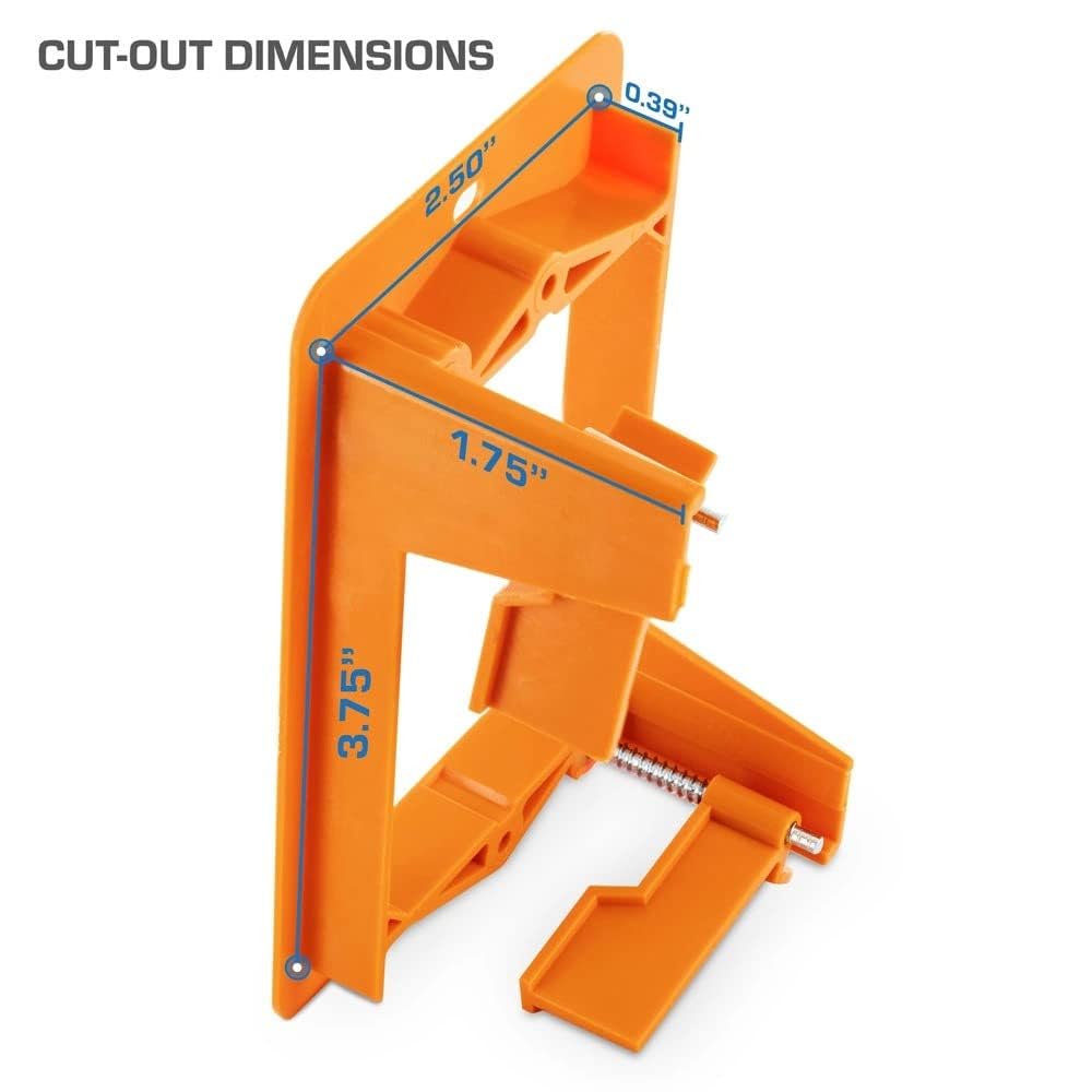 Cmple - Low Voltage Mounting Bracket 2 Gang Multipurpose Drywall Mounting Wall Plate Bracket – Dual Gang