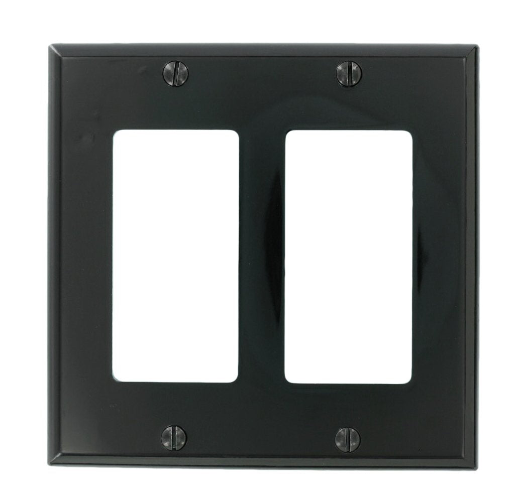 Leviton 1-Gang Decora/GFCI Device Wallplate, Standard Size, Thermoplastic Nylon, Device Mount, 80401-NGY, Gray