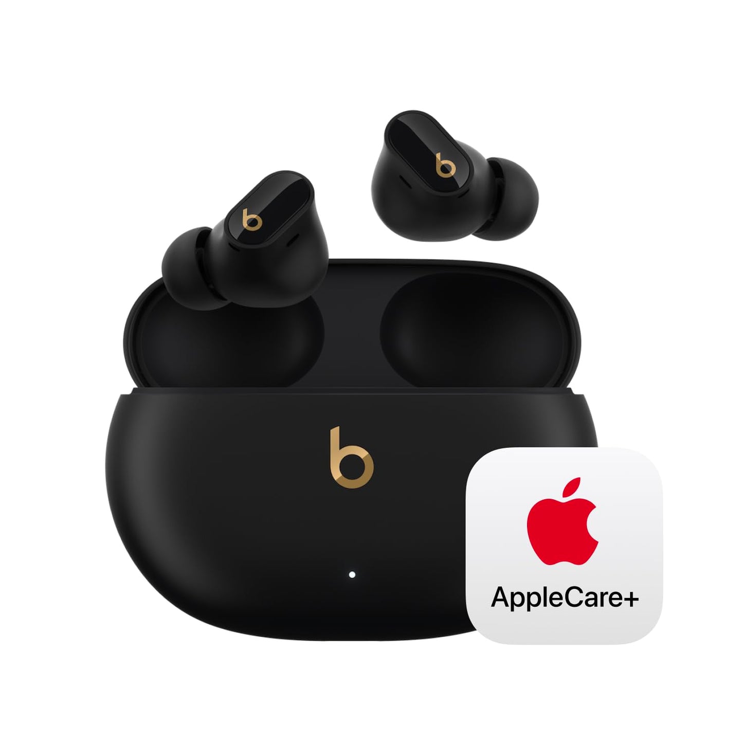 Beats Studio Buds + | True Wireless Noise Cancelling Earbuds, Enhanced Apple & Android Compatibility, Built-in Microphone, Sweat Resistant Bluetooth Headphones, Spatial Audio - Black/Gold