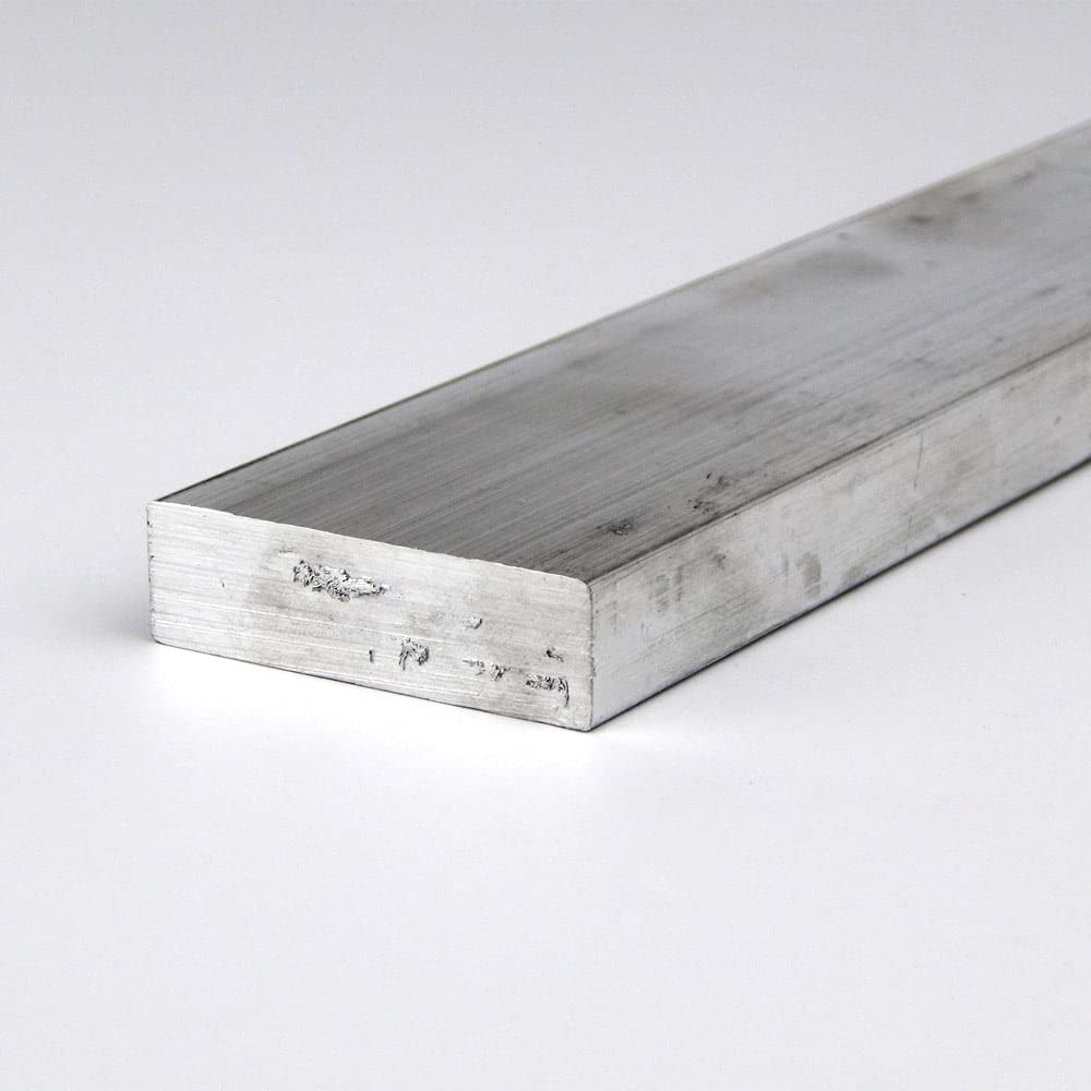 6061 Aluminum Rectangular Bar, Unpolished (Mill) Finish, Extruded, T6511 Temper, ASTM B221, 0.5" Thickness, 1.75" Width, 36" Length, OnlineMetals