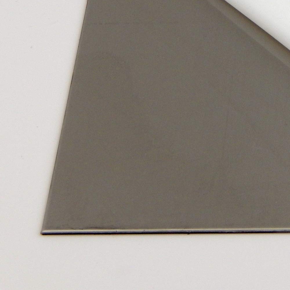 304 Stainless Steel Sheet, #2B Smooth Finish, Annealed, ASTM A240/ASME SA240, 0.048" Thickness, 24" Width, 48" Length, 18 Gauge, OnlineMetals