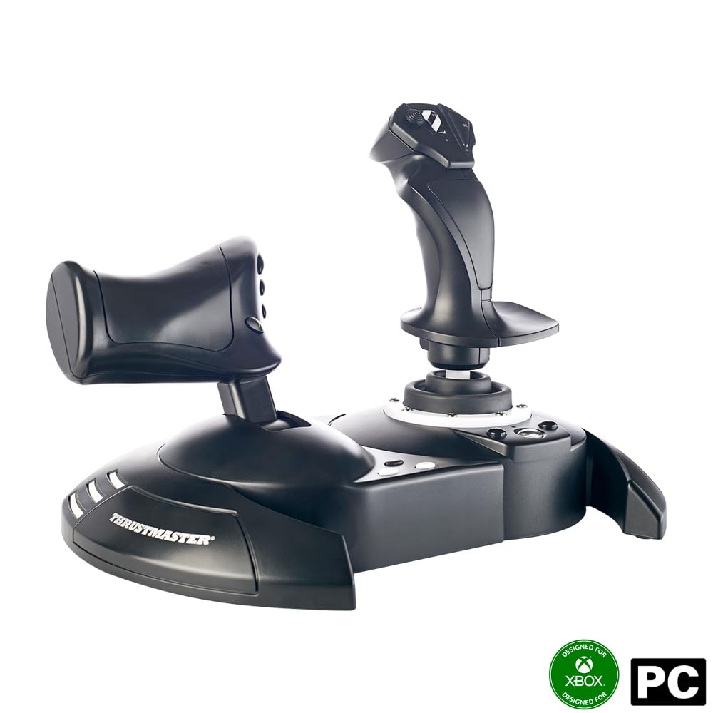Thrustmaster T-Flight Hotas One Flight Stick & Throttle - XBOX & PC | Detachable design, Officially licensed, adjustable resistance, responsive trigger, 14 programmable buttons, dual rudder