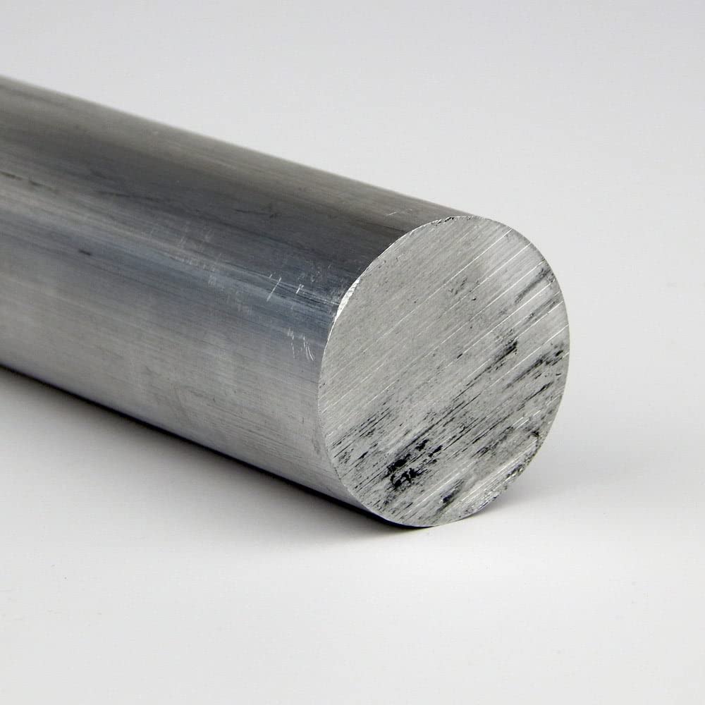 7075 Aluminum Round Bar, Unpolished (Mill) Finish, Cold Finish, T651 Temper, ASTM B211, 0.375" Diameter, 36" Length, OnlineMetals
