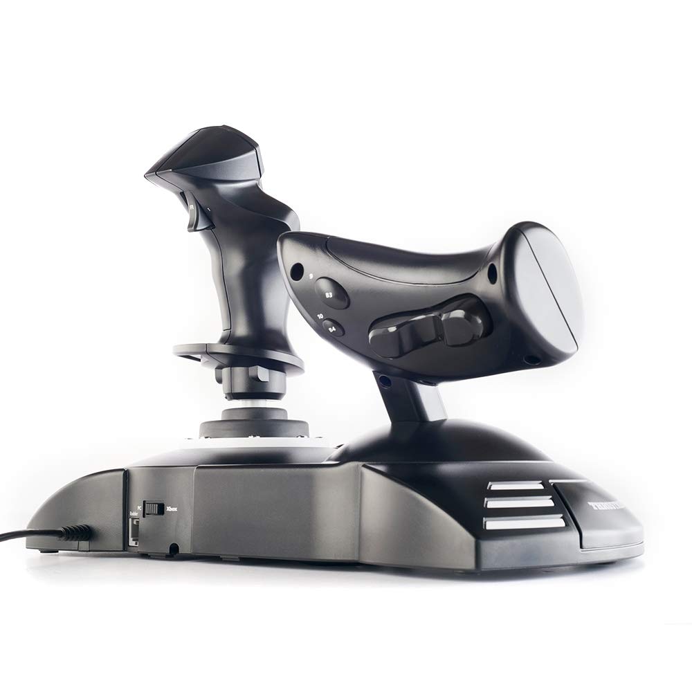 Thrustmaster T-Flight Hotas One Flight Stick & Throttle - XBOX & PC | Detachable design, Officially licensed, adjustable resistance, responsive trigger, 14 programmable buttons, dual rudder