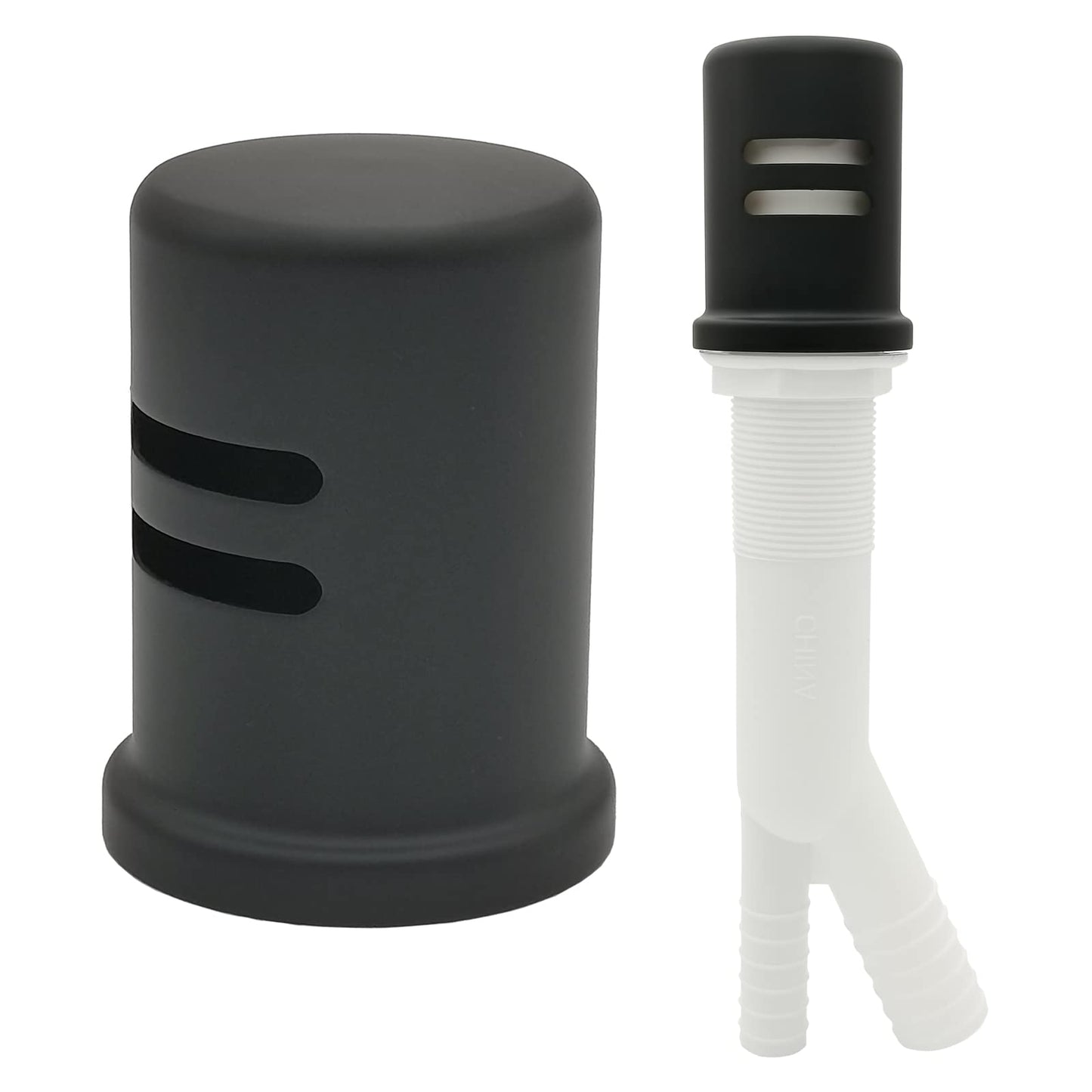Dishwasher Air Gap Cover Black only, Skirted, Replacement Black air gap dishwasher,Solid Brass,Matte Black Finish