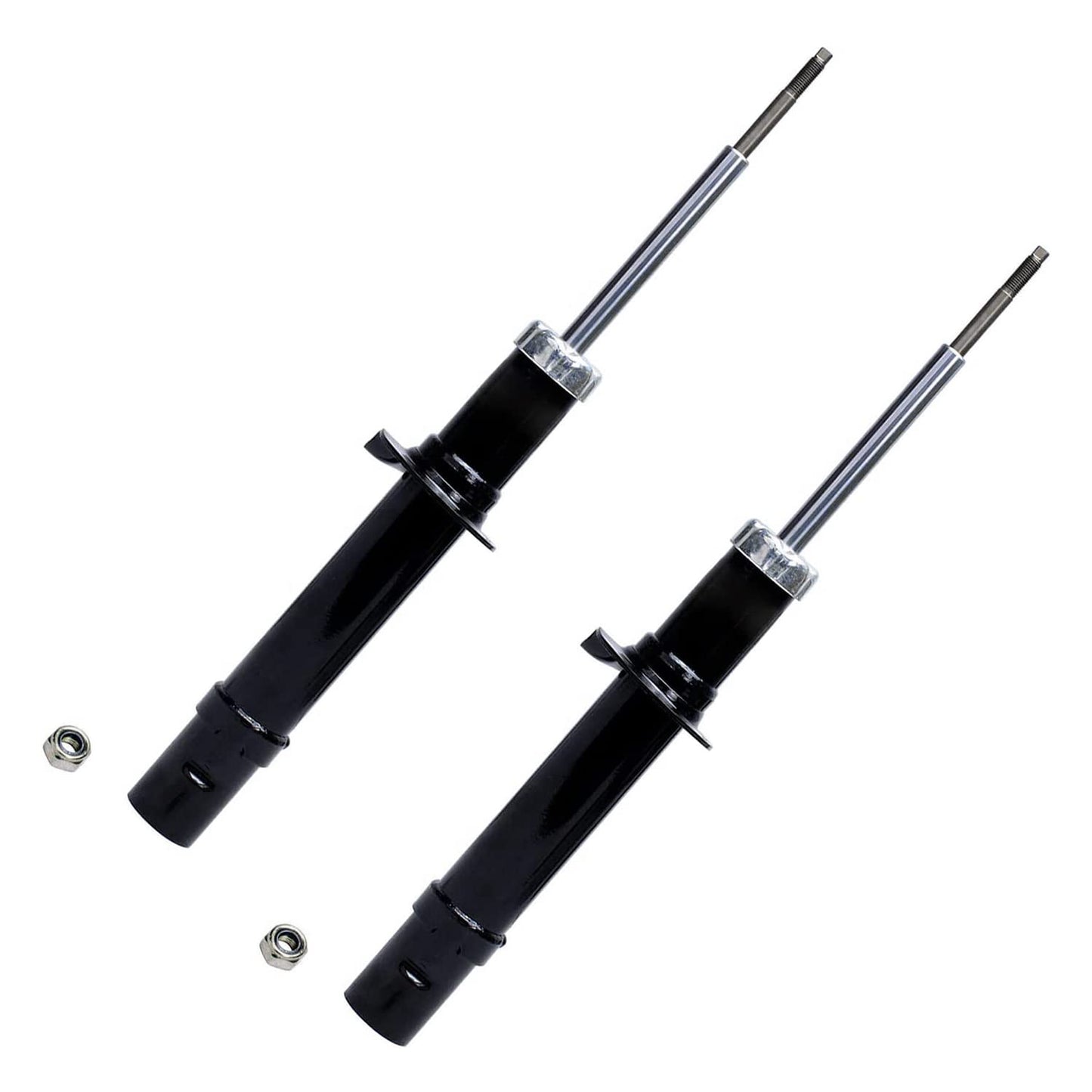 Detroit Axle - Front and Rear Shock Absorbers for 2007-2017 Jeep Wrangler, 2018 Wrangler JK 4 Complete Shock Absorber Assembly 2008 2009 2010 2011 2012 2013 2014 2015 2016 Replacement